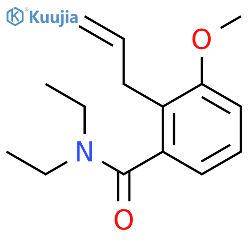 Benzamide, N,N-diethyl-3-methoxy-2-(2-propenyl)- structure