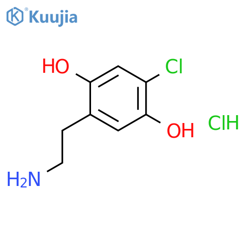 1,4-Benzenediol, 2-(2-aminoethyl)-5-chloro-, hydrochloride structure