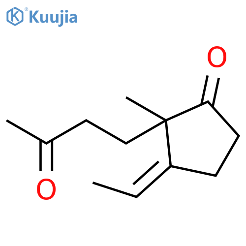 Cyclopentanone, 3-ethylidene-2-methyl-2-(3-oxobutyl)-, (Z)- structure