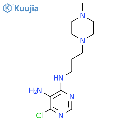 4,5-PYRIMIDINEDIAMINE, 6-CHLORO-N4-[3-(4-METHYL-1-PIPERAZINYL)PROPYL]- structure