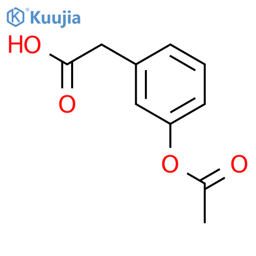 Benzeneacetic acid, 3-(acetyloxy)- structure