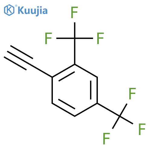 Benzene, 1-ethynyl-2,4-bis(trifluoromethyl)- structure