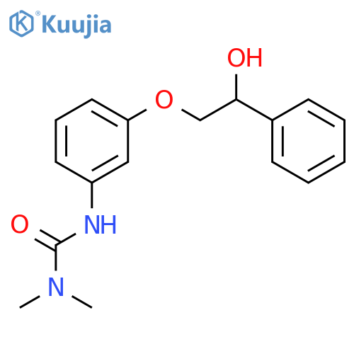 Urea, N'-[3-(2-hydroxy-2-phenylethoxy)phenyl]-N,N-dimethyl- structure
