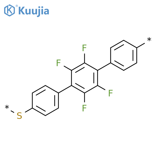 Poly[thio(2',3',5',6'-tetrafluoro[1,1':4',1''-terphenyl]-4,4''-diyl)] structure
