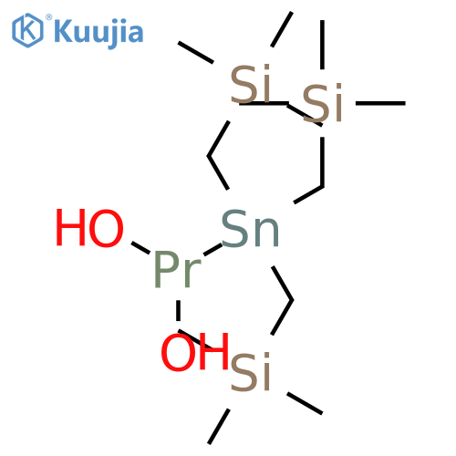 Praseodymium, dihydroxy[tris[(trimethylsilyl)methyl]stannyl]- structure