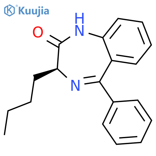 2H-1,4-BENZODIAZEPIN-2-ONE, 3-BUTYL-1,3-DIHYDRO-5-PHENYL-, (3S)- structure