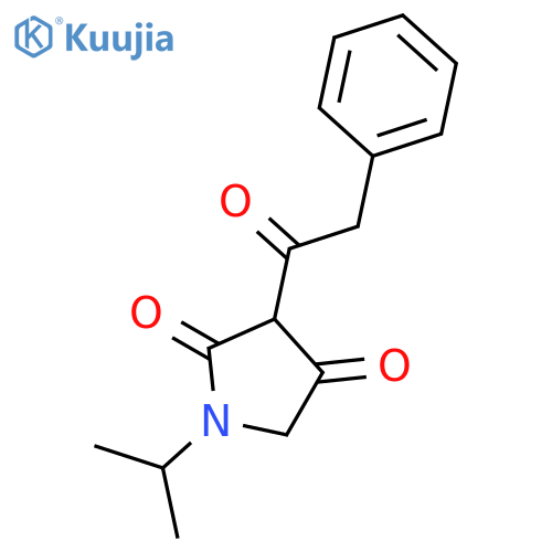 2,4-PYRROLIDINEDIONE, 1-(1-METHYLETHYL)-3-(PHENYLACETYL)- structure