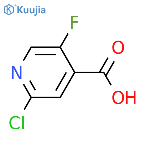 2-Chloro-5-fluoroisonicotinic acid structure