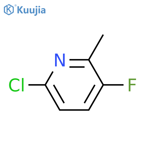 6-Chloro-3-fluoro-2-methylpyridine structure