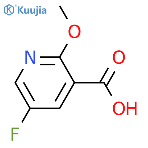 5-fluoro-2-methoxypyridine-3-carboxylic acid structure