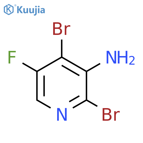 2,4-Dibromo-5-fluoropyridin-3-amine structure