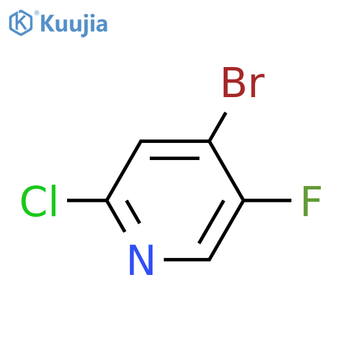 4-bromo-2-chloro-5-fluoro-pyridine structure