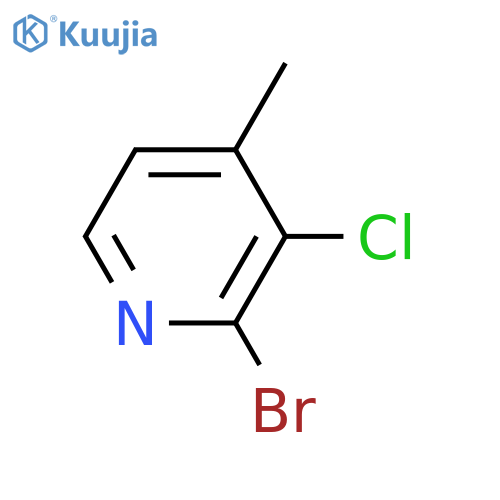 2-Bromo-3-chloro-4-methylpyridine structure