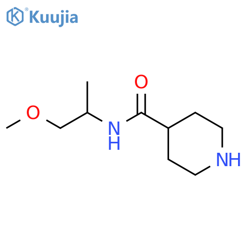 N-(1-Methoxypropan-2-yl)piperidine-4-carboxamide structure