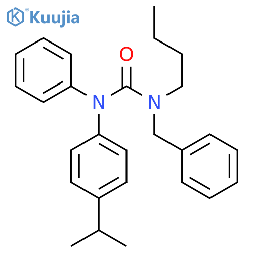 Urea, N-butyl-N'-[4-(1-methylethyl)phenyl]-N'-phenyl-N-(phenylmethyl)- structure