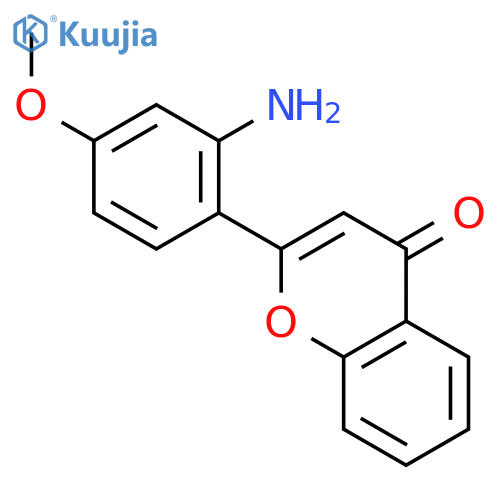 4H-1-Benzopyran-4-one,2-(2-amino-4-methoxyphenyl)- structure