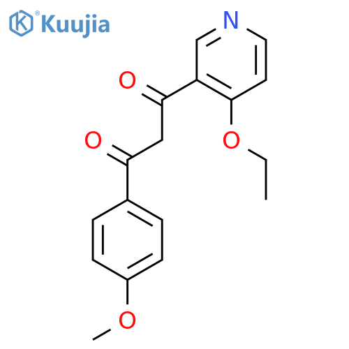 1,3-Propanedione, 1-(4-ethoxy-3-pyridinyl)-3-(4-methoxyphenyl)- structure