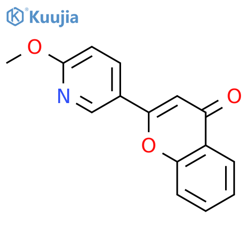 4H-1-Benzopyran-4-one, 2-(6-methoxy-3-pyridinyl)- structure