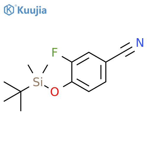 Benzonitrile, 4-[[(1,1-dimethylethyl)dimethylsilyl]oxy]-3-fluoro- structure