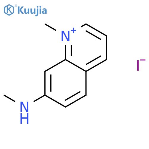 Quinolinium, 1-methyl-7-(methylamino)-, iodide structure