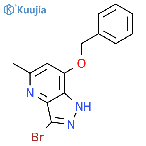 1H-Pyrazolo[4,3-b]pyridine, 3-bromo-5-methyl-7-(phenylmethoxy)- structure