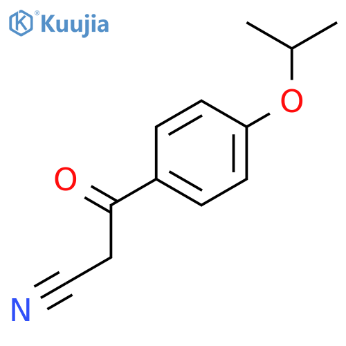 3-Oxo-3-4-(propan-2-yl-oxy)phenylpropanenitrile structure