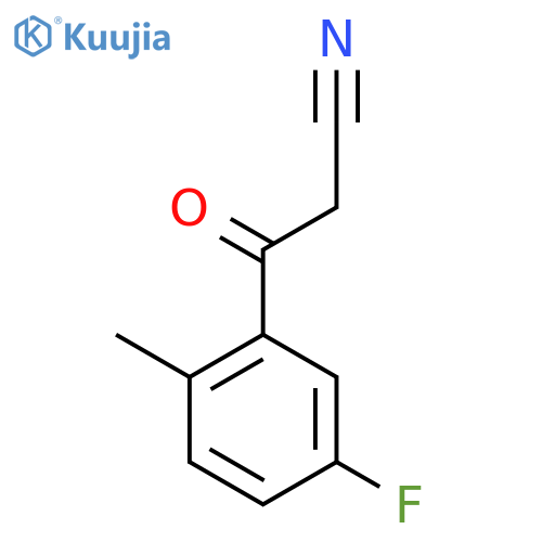 2-Methyl-5-fluorobenzoylacetonitrile structure
