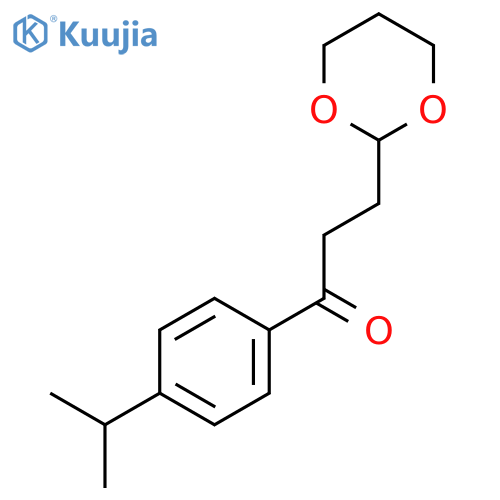 3-(1,3-Dioxan-2-Yl)-4'-Isopropylpropiophenone structure