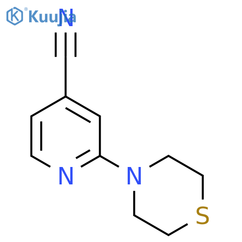 2-thiomorpholinoisonicotinonitrile structure