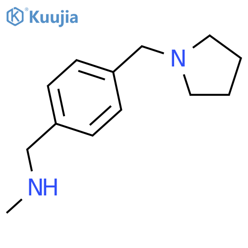 N-Methyl-4-(pyrrolidin-1-ylmethyl)benzylamine structure