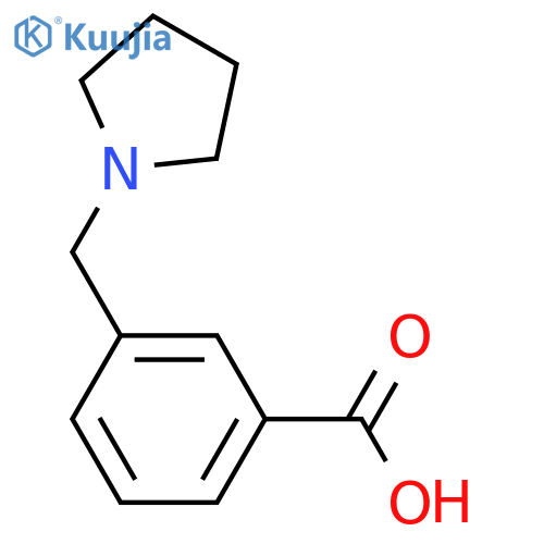 3-(pyrrolidin-1-yl)methylbenzoic acid structure