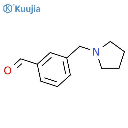 3-[(pyrrolidin-1-yl)methyl]benzaldehyde structure