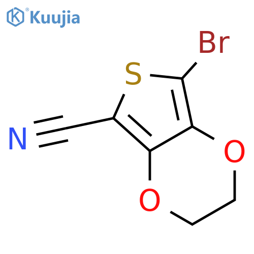 7-Bromo-2，3-dihydrothieno[3，4-b][1，4]dioxine-5-carbonitrile structure