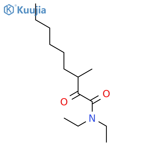 N,N-Diethyl-3-methyl-2-oxononanamide structure
