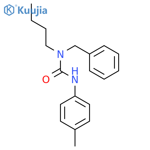 Urea, N-butyl-N'-(4-methylphenyl)-N-(phenylmethyl)- structure