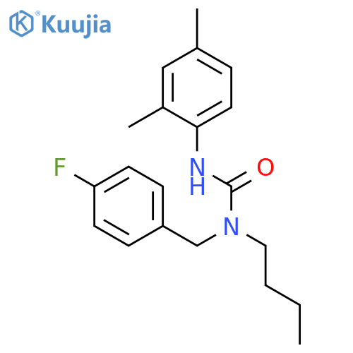 Urea, N-butyl-N'-(2,4-dimethylphenyl)-N-[(4-fluorophenyl)methyl]- structure
