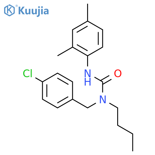 Urea, N-butyl-N-[(4-chlorophenyl)methyl]-N'-(2,4-dimethylphenyl)- structure