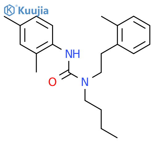 Urea, N-butyl-N'-(2,4-dimethylphenyl)-N-[2-(2-methylphenyl)ethyl]- structure