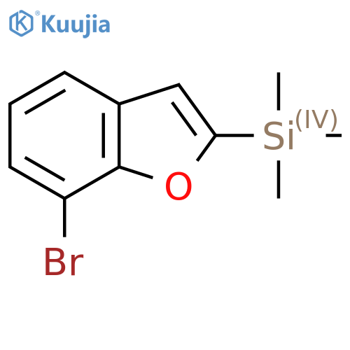 7-Bromo-2-(trimethylsilyl)benzofuran structure