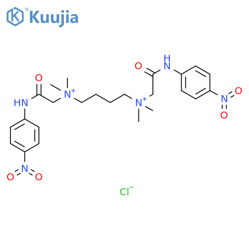 1,4-Butanediaminium, N1,N1,N4,N4-tetramethyl-N1,N4-bis[2-[(4-nitrophenyl)amino]-2-oxoethyl]-, chloride (1:2) structure