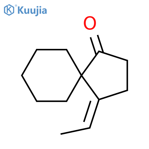 Spiro[4.5]decan-1-one, 4-ethylidene-, (Z)- structure