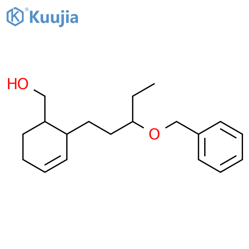 3-Cyclohexene-1-methanol, 2-[3-(phenylmethoxy)pentyl]- structure