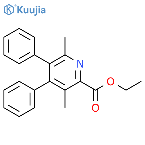 2-Pyridinecarboxylic acid, 3,6-dimethyl-4,5-diphenyl-, ethyl ester structure
