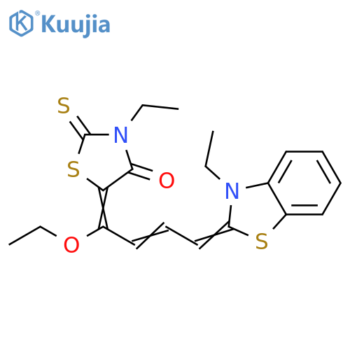 4-Thiazolidinone,5-[1-ethoxy-4-(3-ethyl-2(3H)-benzothiazolylidene)-2-butenylidene]-3-ethyl-2-thioxo- structure
