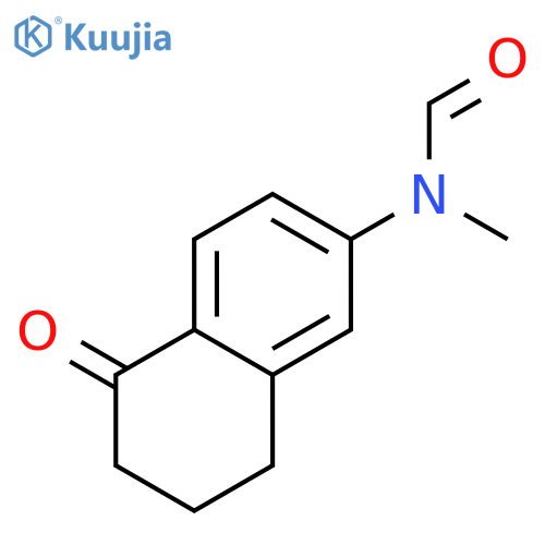 Formamide, N-methyl-N-(5,6,7,8-tetrahydro-5-oxo-2-naphthalenyl)- structure