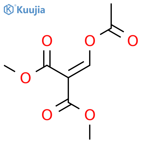 Propanedioic acid, [(acetyloxy)methylene]-, dimethyl ester structure