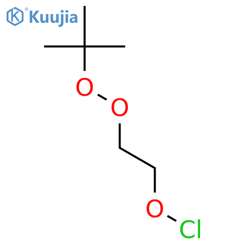 Hypochlorous acid, 2-[(1,1-dimethylethyl)dioxy]ethyl ester structure