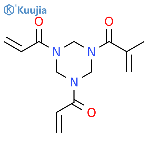 2-Propen-1-one, 2-methyl-1-[tetrahydro-3,5-bis(1-oxo-2-propen-1-yl)-1,3,5-triazin-1(2H)-yl]- structure