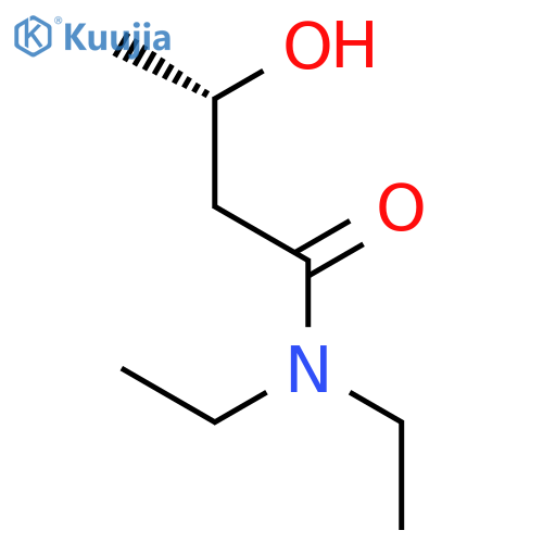 Butanamide, N,N-diethyl-3-hydroxy-, (3S)- structure