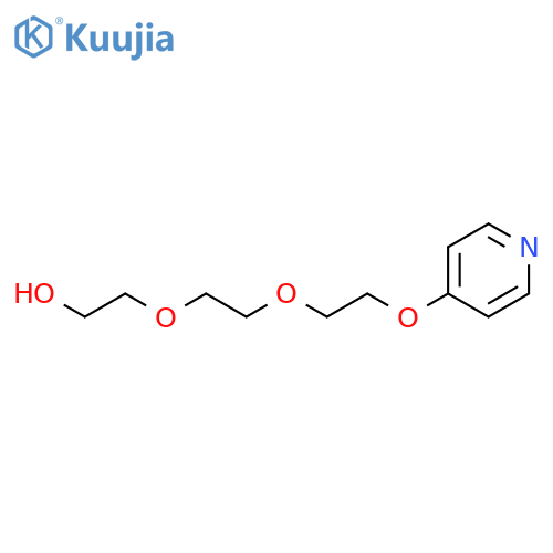 Ethanol, 2-[2-[2-(4-pyridinyloxy)ethoxy]ethoxy]- structure
